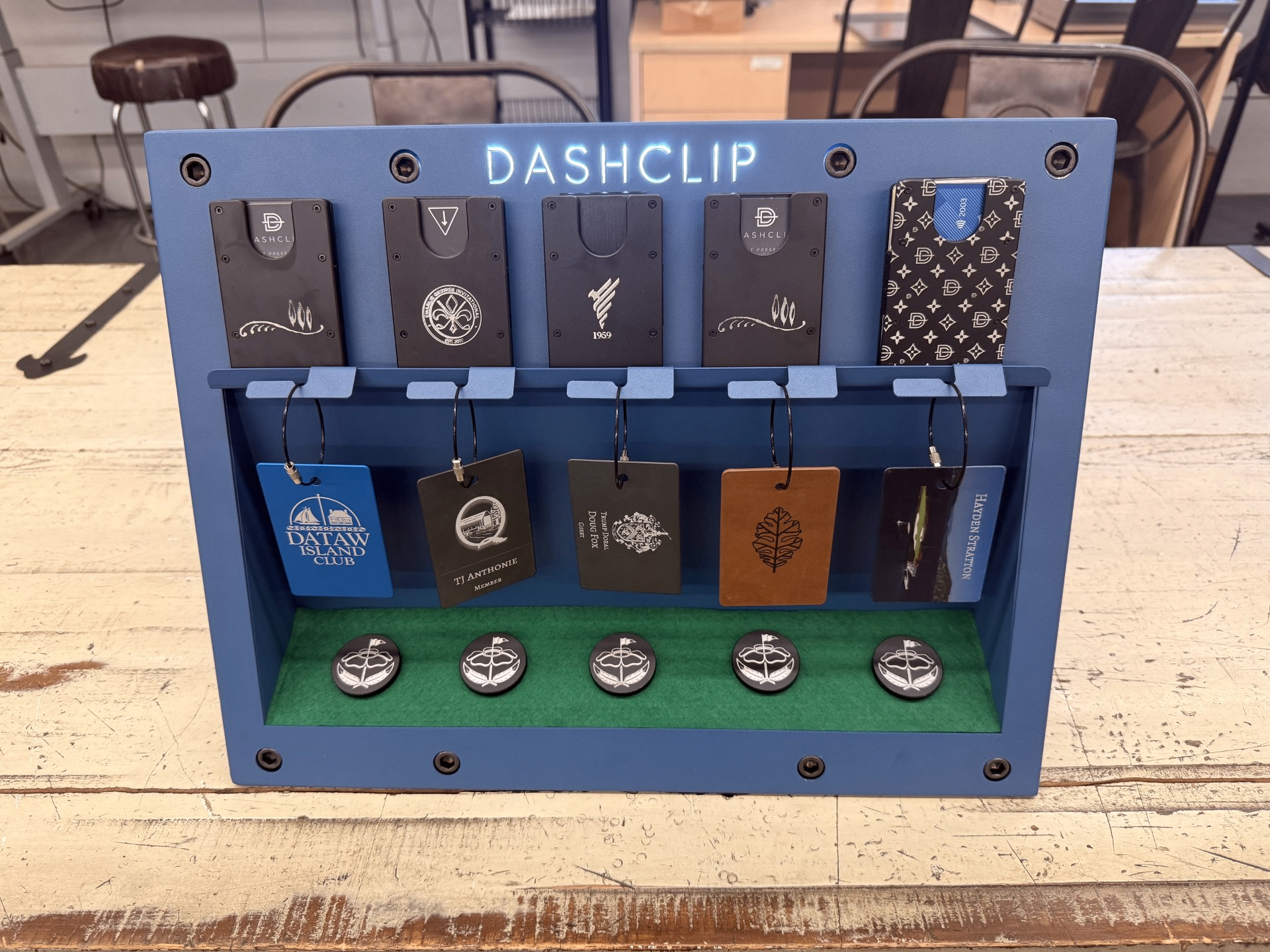 DashClip Counter Display finished build