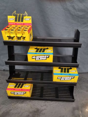 Energy shots countertop display Custom countertop energy shots display