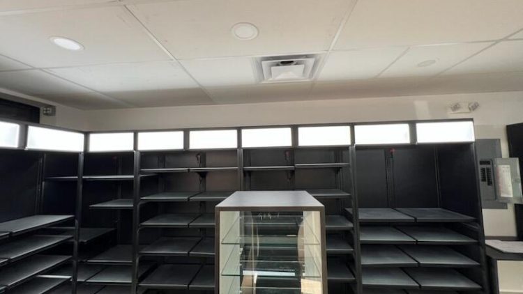 Liquor wall display for Atlantic City